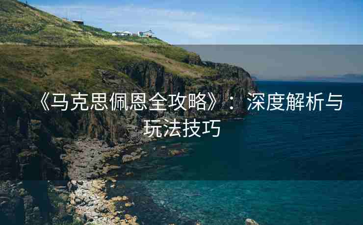 《马克思佩恩全攻略》：深度解析与玩法技巧